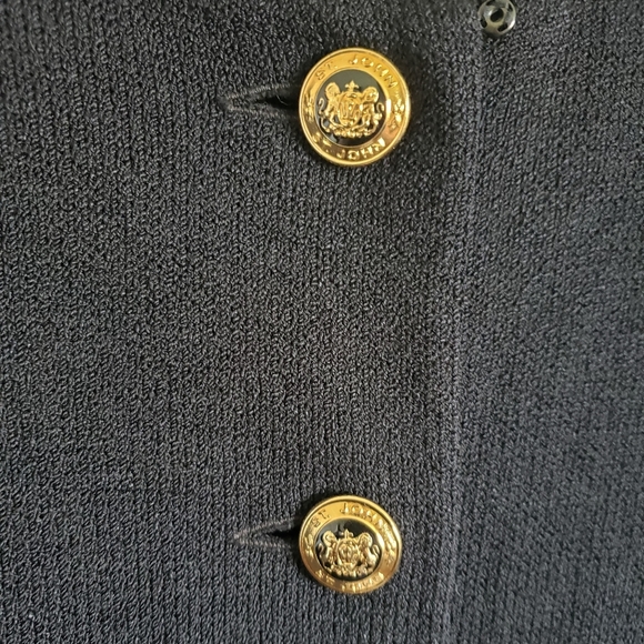 ST. JOHNS BASICS Black Knit Cardigan Jacket - Picture 5 of 8